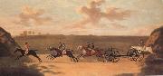 Francis Sartorius The Chaise Matoch,Run on Newmarket Heath,Wednesday,The 29 th of August Spain oil painting artist